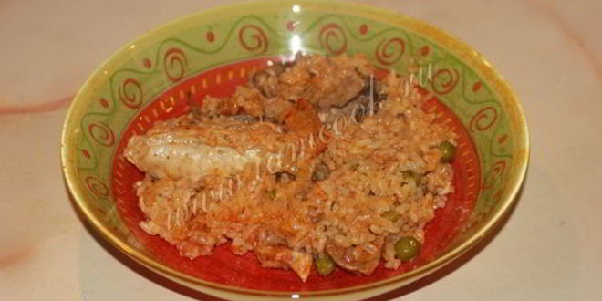 Рецепт плова с курицей и свининой