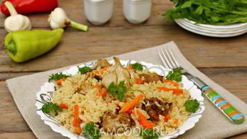 Рецепт Плова с курицей в кастрюле