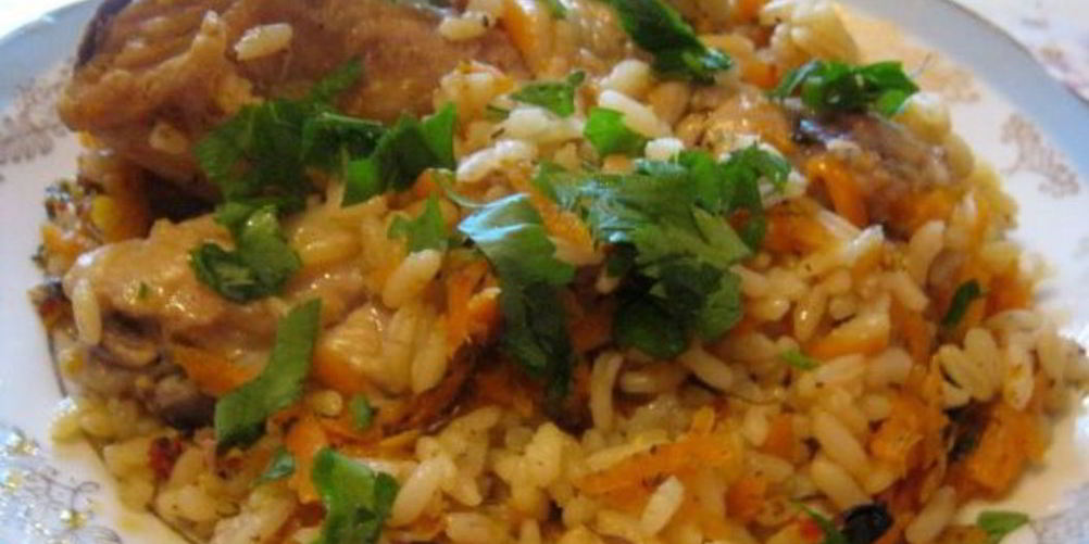 Как приготовить плов с курицей в утятнице