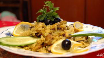 Рецепт Плова с мидиями в мультиварке