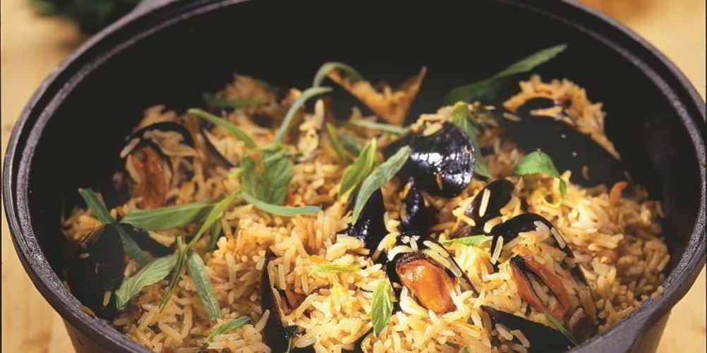 Как приготовить плов с мидиями