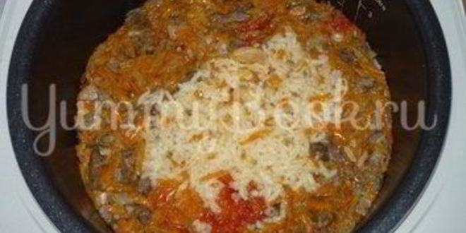 Рецепт свиных потрохов с рисом в мультиварке