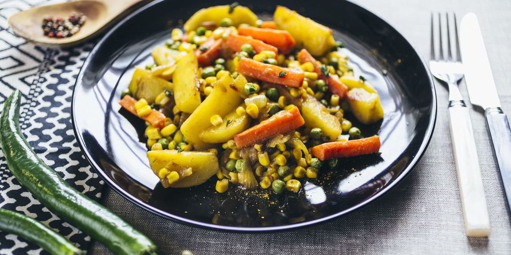 Как приготовить ароматное овощное рагу карри