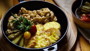 Рецепт Фрикасе из курицы с картофелем