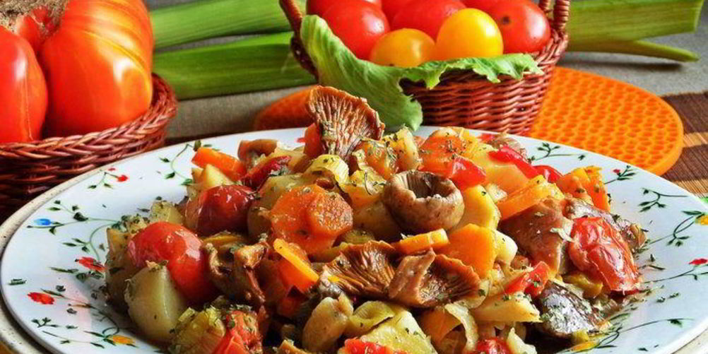 Как приготовить грибное рагу с овощами