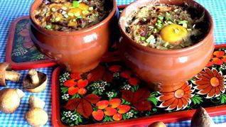 Рецепт Грибного рагу в горшочках