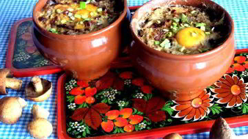 Рецепт Грибного рагу в горшочках