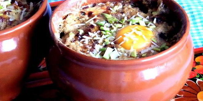 Рецепт грибного рагу в горшочках