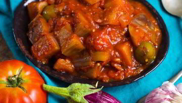 Рецепт Капонаты с помидорами в собственном соку