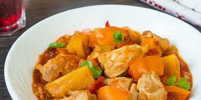 Рецепт карибского рагу из курицы
