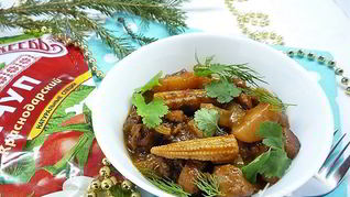 Рецепт Мясного рагу с овощами по-перуански