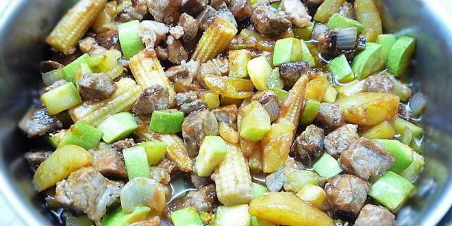 Рецепт мясного рагу с овощами по-перуански