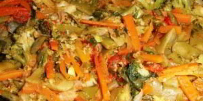 Рецепт овощного рагу с брокколи