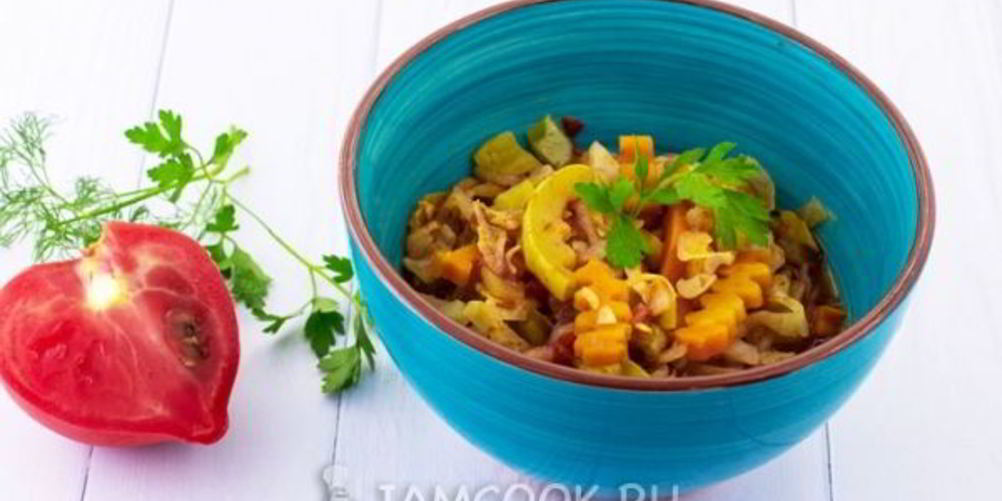 Как приготовить овощное рагу с кабачками и капустой в мультиварке