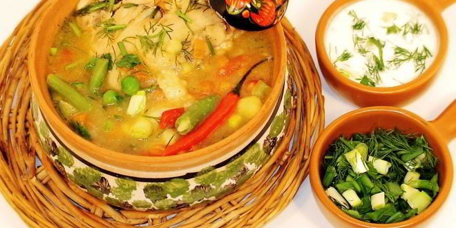 Рецепт овощного рагу с куриными бедрышками