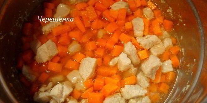 Рецепт овощного рагу с курицей