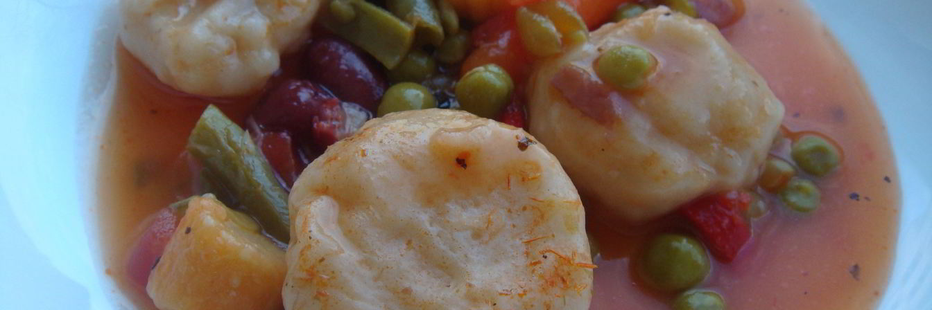 Рецепт Овощного рагу с пшеничными кружочками