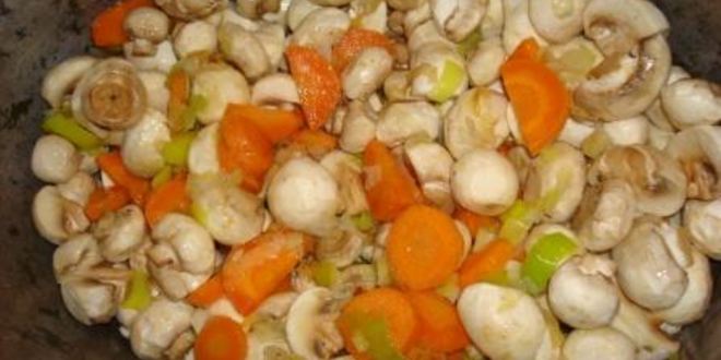 Рецепт овощного рагу с шампиньонами