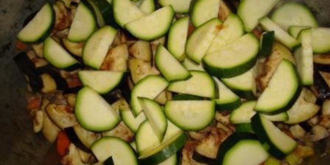 Рецепт овощного рагу с шампиньонами