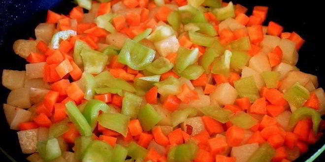 Рецепт овощного рагу с тушеной курицей кабачками и картошкой