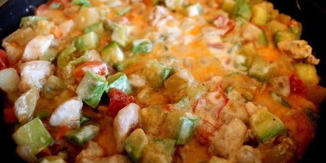 Рецепт овощного рагу с тушеной курицей кабачками и картошкой