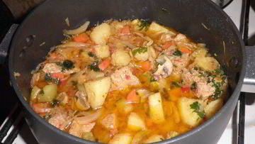 Рецепт Овощного рагу со свининой