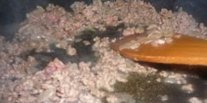 Рецепт рагу из фарша с кабачками