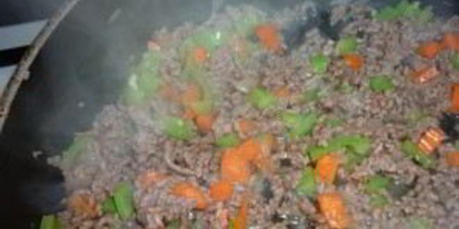 Рецепт рагу из фарша с кабачками