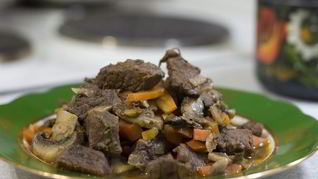 Рецепт Рагу из говядины с грибами