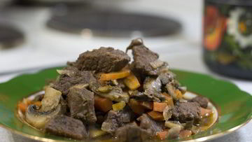 Рецепт Рагу из говядины с грибами