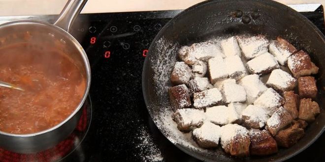 Рецепт рагу из говядины с овощами в пряном соусе