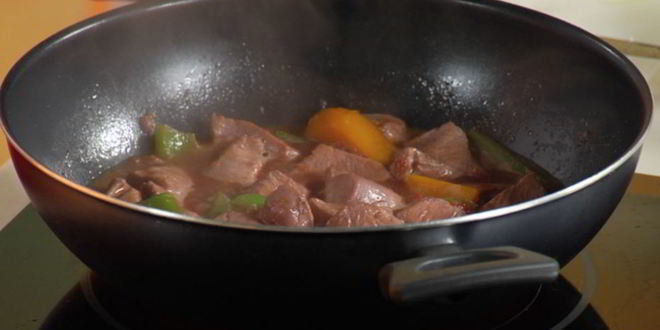 Рецепт рагу из индейки с перцем