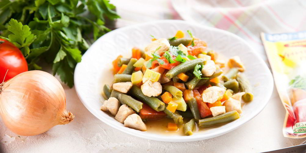 Как приготовить рагу из курицы и стручковой фасоли