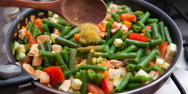 Рецепт рагу из курицы и стручковой фасоли