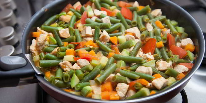 Рецепт рагу из курицы и стручковой фасоли