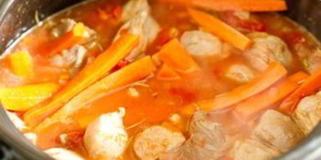 Рецепт рагу из свинины по-римски