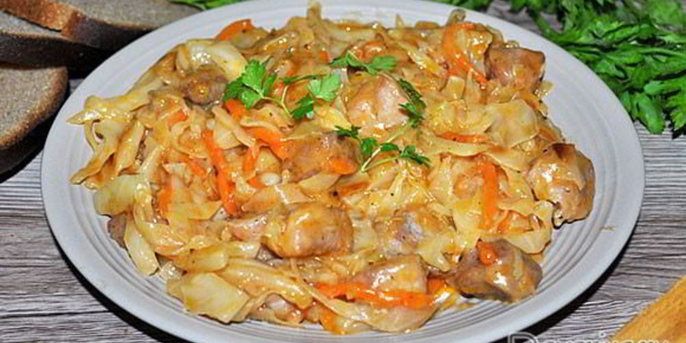 Как приготовить рагу из свинины с тушеной капустой