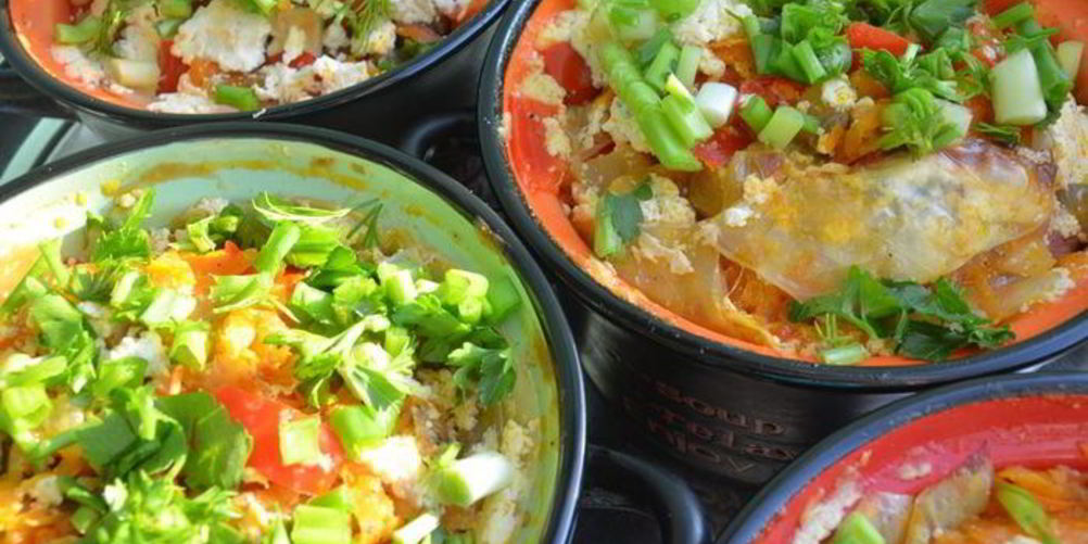 Как приготовить рагу из цветной капусты и сельдерея в горшочках