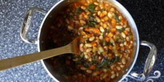 Рецепт рагу с фасолью и мангольдом