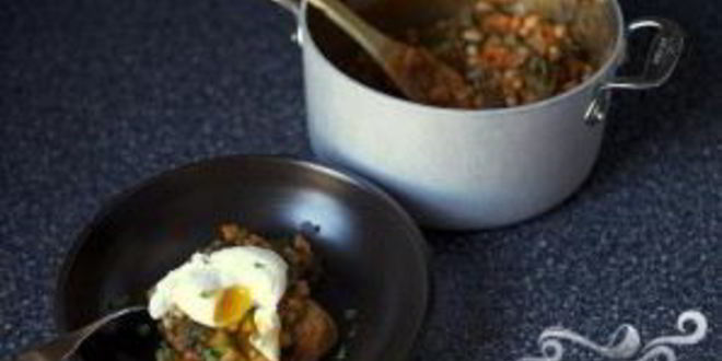 Рецепт рагу с фасолью и мангольдом