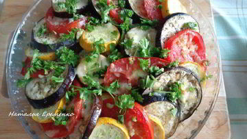 Рецепт Рататуя из запеченных овощей