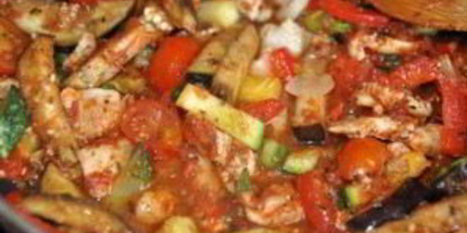 Рецепт рататуя с курицей