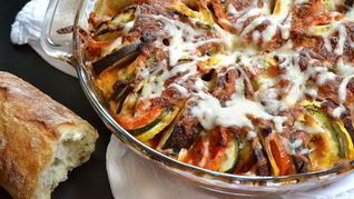 Рецепт Рататуя с моцареллой