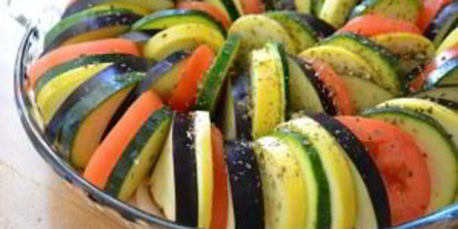 Рецепт рататуя с моцареллой