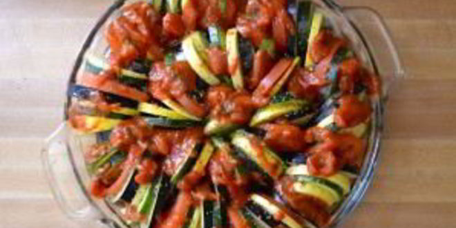 Рецепт рататуя с моцареллой