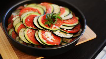 Рецепт Рататуя с сыром моцарелла