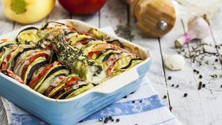 Рецепт Рататуя с сыром в духовке