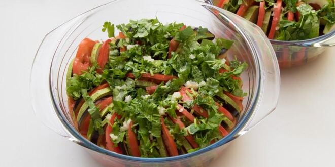 Рецепт рататуя в духовке с сыром