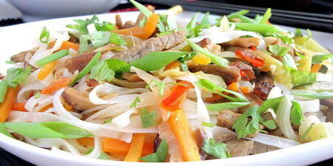 Рецепт рисовой лапши по-японски