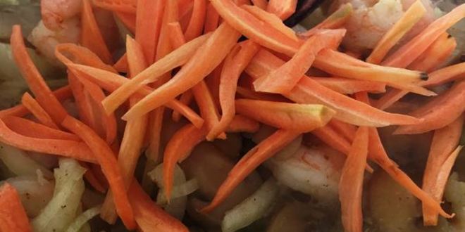 Рецепт рисовой лапши с креветками